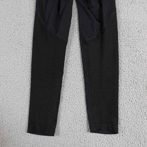 NIKE Pro Dri Fit Compression Leggings Womens Small Black Spell Out Run Training - Picture 16 of 16